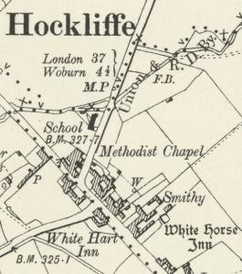 Ordnance Survey map showing the Primitive Methodist chapel